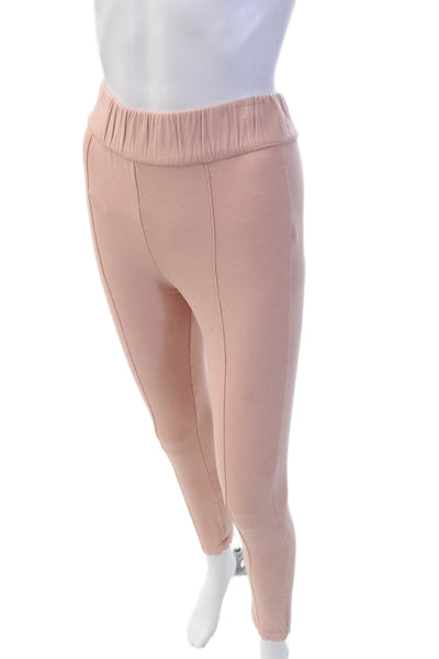 Majestic Filatures Womens High Waisted Elastic Waist Sweatpants Pink Size 1