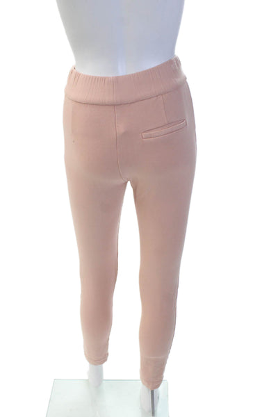 Majestic Filatures Womens High Waisted Elastic Waist Sweatpants Pink Size 1