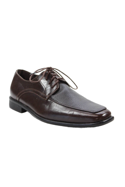 Bravo Shoes Mens Leather New Kelly-1 Brown Matte Dress Loafers Brown Size 8