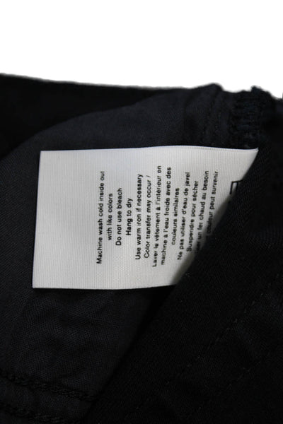 Rag & Bone Womens Cotton Drew Low Rise Slim Boyfriend Jeans Black Size 23