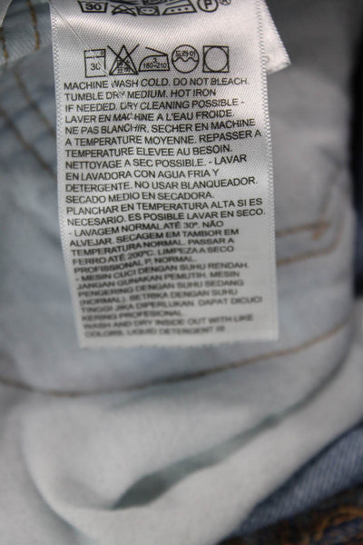 Levis Mens Cotton Zip Button Ultra Wide Leg Denim Jeans Blue Size EUR 35
