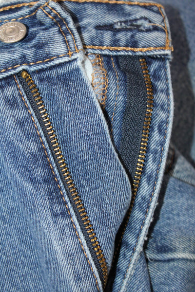Levis Mens Cotton Zip Button Ultra Wide Leg Denim Jeans Blue Size EUR 35