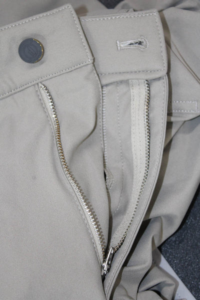 Johnnie-o Mens Textured Zip Button Lined Straight Leg Pants Brown Size EUR 35