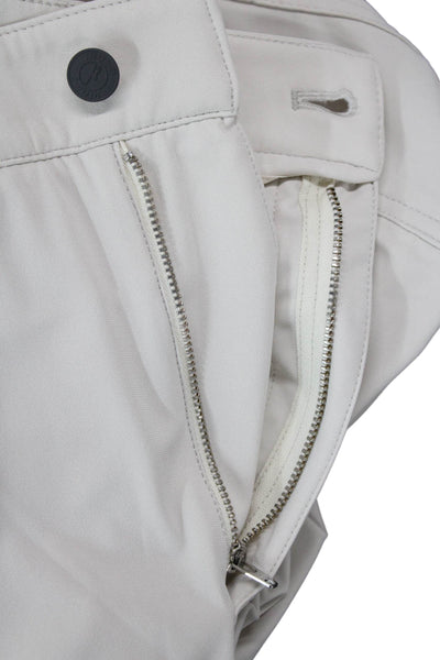 Johnnie-o Mens Textured Zip Button Lined Straight Leg Pants Cream Size EUR 35