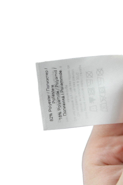 Ganni Womens Animal Print Belted High-Rise Wide-Leg Pants Brown Size 32