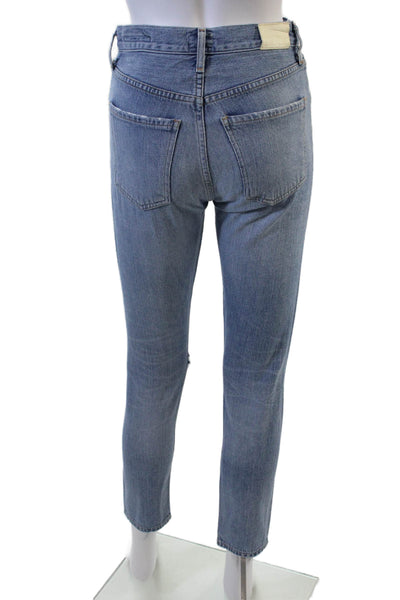 Citizens of Humanity Womens Cotton Liya High Rise Classic Fit Jeans Blue Size 22