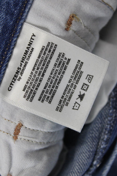 Citizens of Humanity Womens Cotton Liya High Rise Classic Fit Jeans Blue Size 22