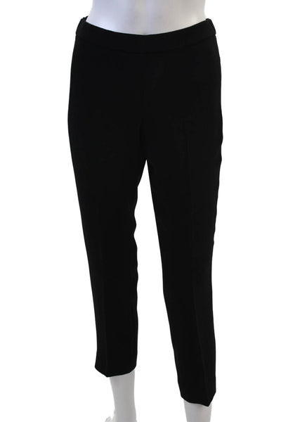 Theory Womens Basic Pull On Classic Crepe Trouser Pants Black Size 00