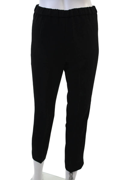 Theory Womens Basic Pull On Classic Crepe Trouser Pants Black Size 00