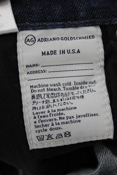 AG Adriano Goldschmied Womens The Stilt Roll Up Cigarette Leg Jeans Blue Size 24