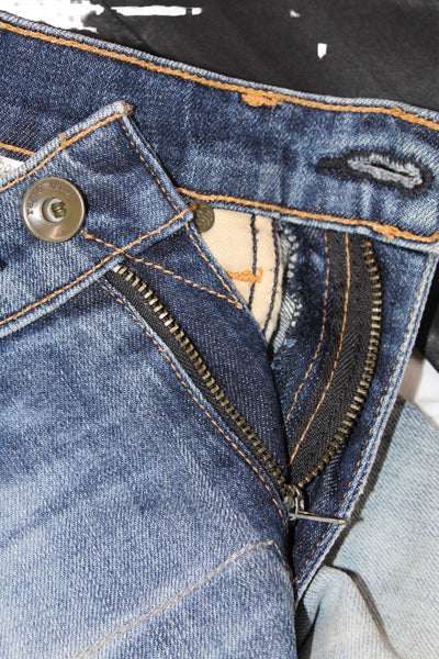 Rag & Bone Jean Womens The Dre Skinny Leg Jeans Surfer Blue Cotton Size 24