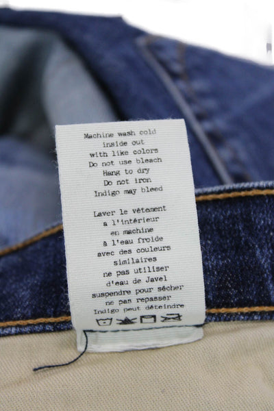 Rag & Bone Jean Womens The Dre Skinny Leg Jeans Surfer Blue Cotton Size 24