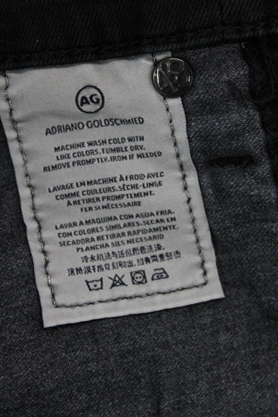 AG Adriano Goldschmied Womens The Sophie High Waist Jeans Black Size 24