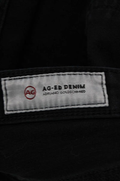 AG Adriano Goldschmied Womens The Sophie High Waist Jeans Black Size 24