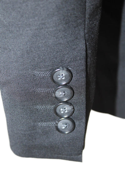 Stafford Mens Two Button Classic Fit Blazer Black Wool Size 50 Regular
