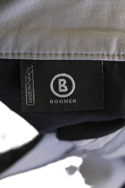 Bogner Womens Cotton Hook & Eye Flat Front Slip-On Bermuda Shorts Gray Size 6