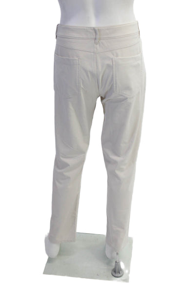 Johnnie-o Mens Buttoned Prep-Formance Straight Leg Pants Beige Size EUR 35
