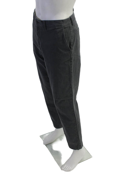 J Crew Mens Cotton 770 Straight Leg Straight Casual Pants Gray Size EUR 35