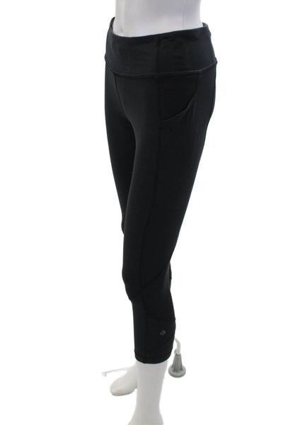 Lululemon Women's Midrise Pockets Fitted Workout Lounge Legging Black Size 6