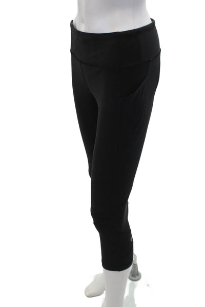 Lululemon Women's Midrise Pocket Fitted Workout Cropped Legging Black Size 8
