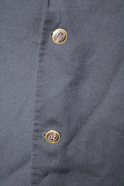 Joseph & Feiss Mens Textured Collared Button Lined Sleek Blazer Navy Size EUR 40