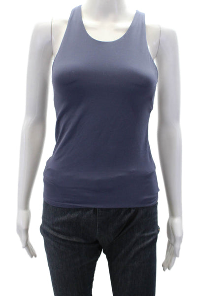 Athleta Girl Womens Sleeveless High-Neck Long Distance Tank Top Blue XL