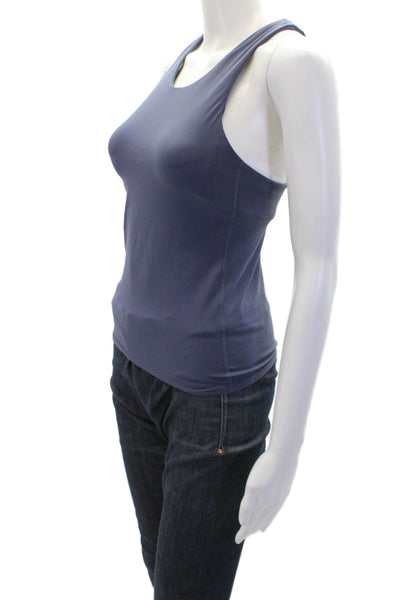 Athleta Girl Womens Sleeveless High-Neck Long Distance Tank Top Blue XL