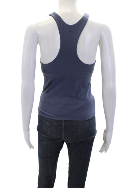 Athleta Girl Womens Sleeveless High-Neck Long Distance Tank Top Blue XL
