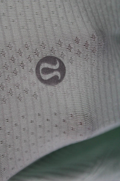 Lululemon Womens Activewear Round Neck Short Sleeve T-Shirt Green Size 2