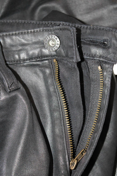 AG Adriano Goldschmied Womens The Isabelle High Rise Jeans Black Sz 24