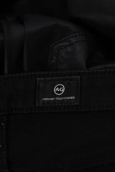 AG Adriano Goldschmied Womens The Isabelle High Rise Jeans Black Sz 24