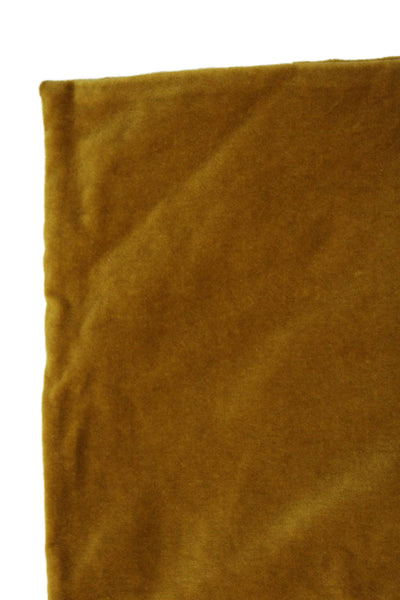 Quince Unisex Adult Velvet Zip Around Pillowcase Yellow 20"X20"
