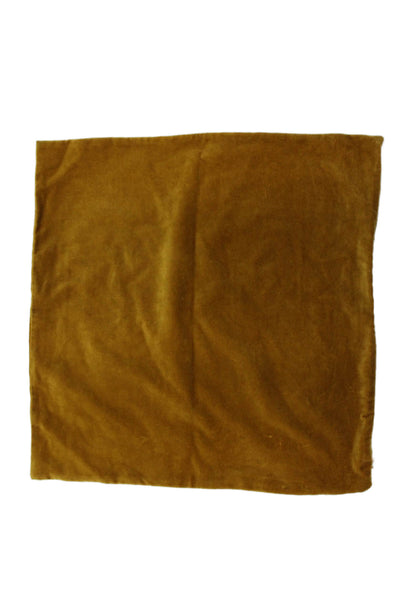Quince Unisex Adult Velvet Zip Around Pillowcase Yellow 20"X20"