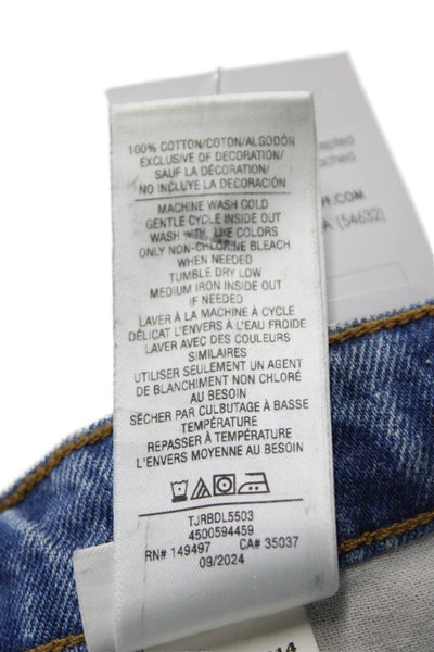 Joes Womens High Rise The Margot Slim Ankle Jeans Blue Cotton Size 25