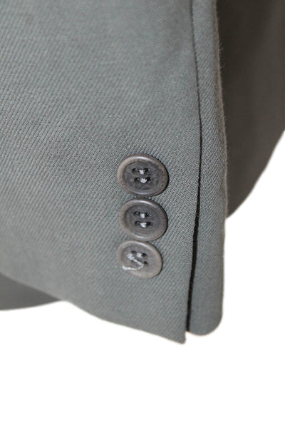 Mani Mens Wool Buttoned Collared Long Sleeve Blazer Jacket Brown Size EUR 46
