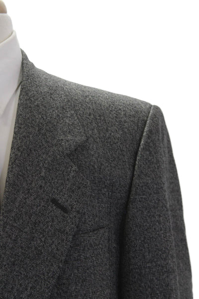 Pierre Cardin Paris Mens Collared Two Button Front Pocket Blazer Gray Size 40