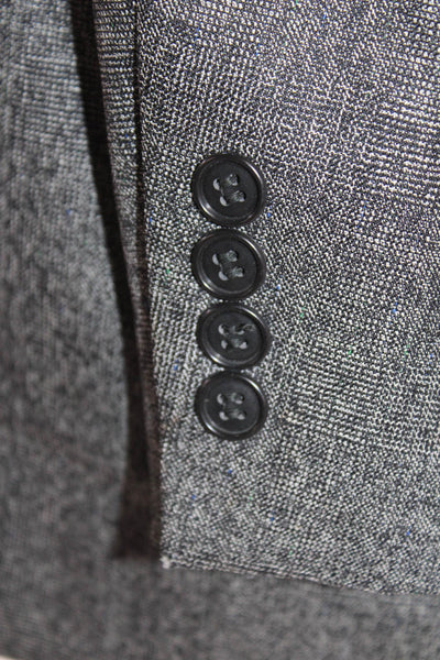 Pierre Cardin Paris Mens Collared Two Button Front Pocket Blazer Gray Size 40