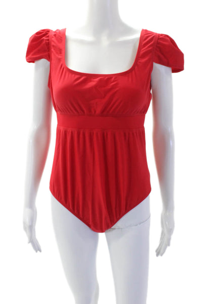 Morada Blue Womens The Nancy One Piece Bathing Suit Red Size Extra Large