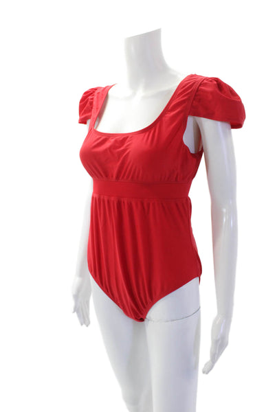 Morada Blue Womens The Nancy One Piece Bathing Suit Red Size Extra Large