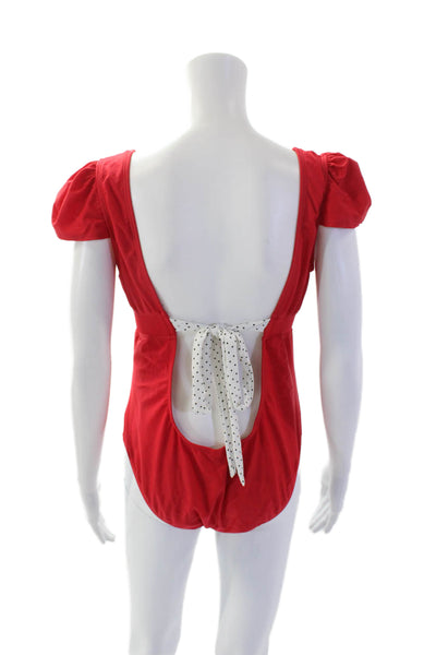 Morada Blue Womens The Nancy One Piece Bathing Suit Red Size Extra Large