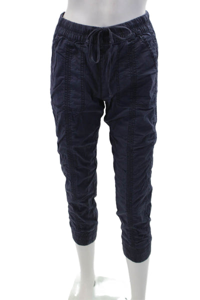 Marrakech Womens Cotton Drawstring Stretch Jogger Pants Blue Size 27
