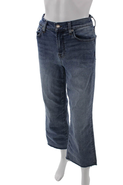 Splendid Womens High Rise Zip Up Light Wash Wide Leg Jeans Blue Size 26