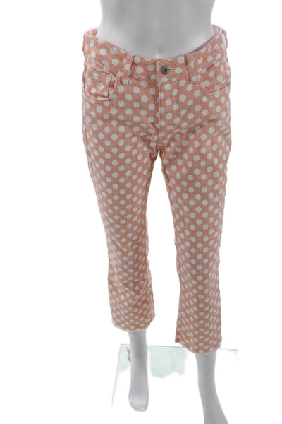 Pilcro and the Letterpress Anthropologie Womens Boot Cut Pants Orange Size 27