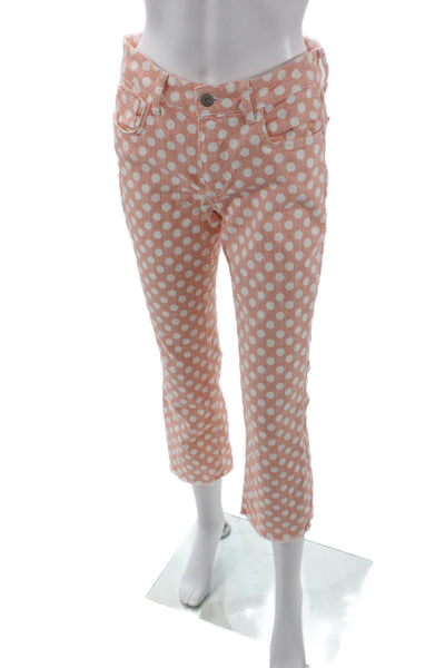 Pilcro and the Letterpress Anthropologie Womens Boot Cut Pants Orange Size 27