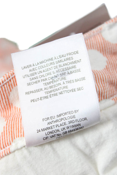 Pilcro and the Letterpress Anthropologie Womens Boot Cut Pants Orange Size 27