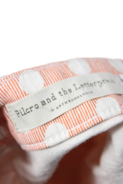 Pilcro and the Letterpress Anthropologie Womens Boot Cut Pants Orange Size 27