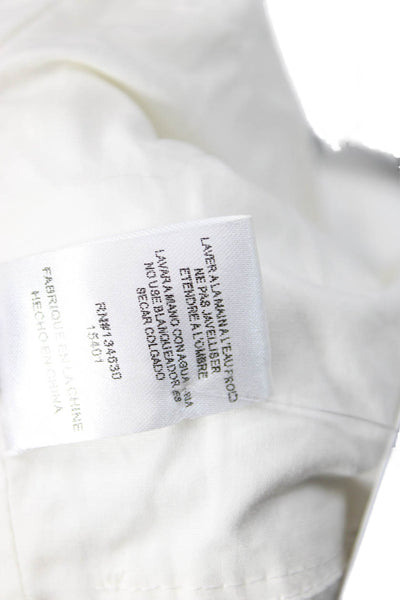 Sunday In Brooklyn Womens Sleeveless Wrap Tank Top Blouse White Size Medium