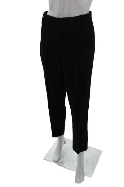 Vince Womens Wool Tailored Straight Leg Zip Fly Trouser Pants Black Size 6