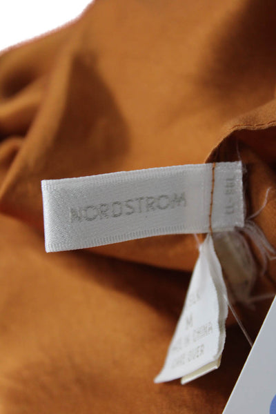 Nordstrom Womens Sleeveless Square Neck Camisole Tank Top Orange Size M