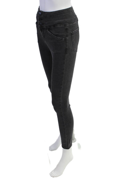 J Brand Womens Zipper Fly High Rise Skinny Ankle Jeans Gray Denim Size 23